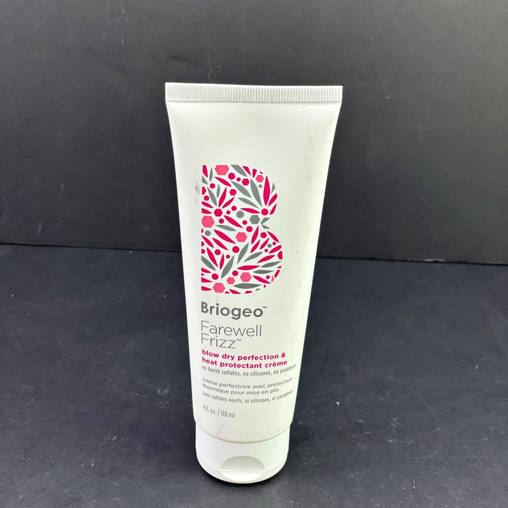 NEW Briogeo Farewell Frizz Blow Dry Perfection & Heat Protectant Crème 4oz Fresh